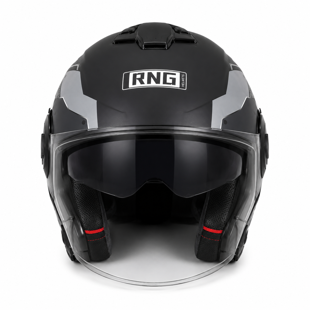 کلاه کاسکت بدون فک RNG وارداتی عینک‌دار